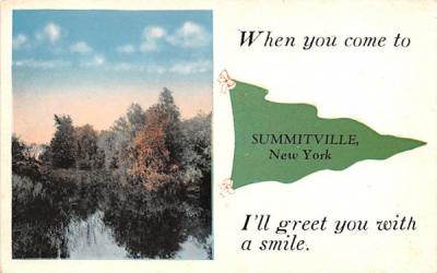 When you come Summitville, New York Postcard
