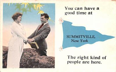 Greetings From Summitville, New York Postcard