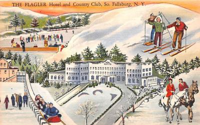 The Flagler Hotel & Country Club South Fallsburg, New York Postcard