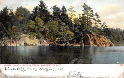 Stony Point Esopus Creek Saugerties, New York Postcard
