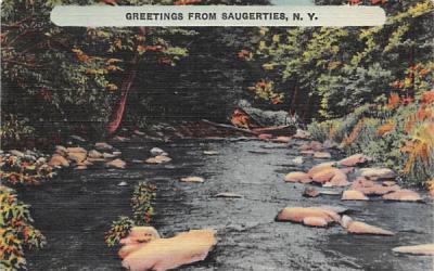 Greetings from Saugerties, New York Postcard