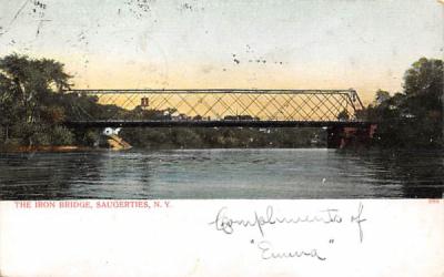Iron Bridge Saugerties, New York Postcard