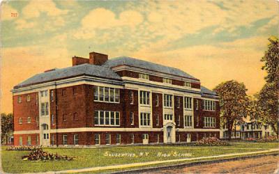 High School Saugerties, New York Postcard