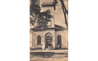 First Congergational Church Saugerties, New York Postcard
