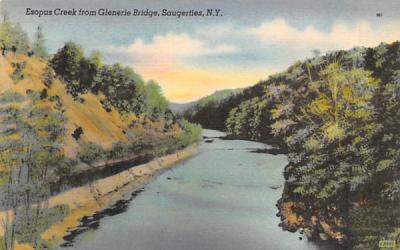 Esopus Creek  Saugerties, New York Postcard