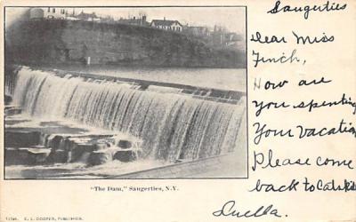 The Dam Saugerties, New York Postcard
