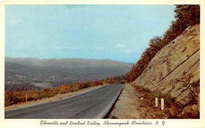 Ellenville and Rondout Valley Shawangunk Mountains, New York Postcard