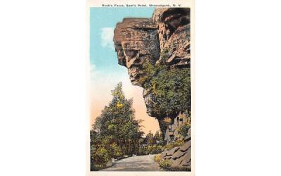 Rocks Face Sams Point Shawangunk, New York Postcard
