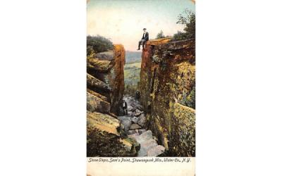 Stone Steps Sams Point Shawangunk Mountains, New York Postcard