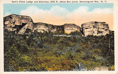 Sams Point Ledge and Stairway Shawangunk Mountains, New York Postcard