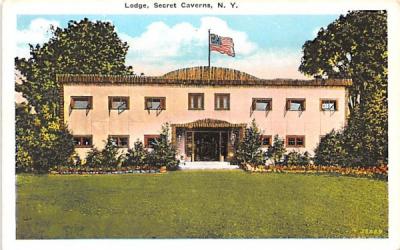 Lodge Secret Caverns, New York Postcard