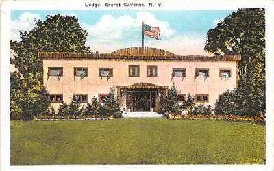 Lodge Secret Caverns, New York Postcard