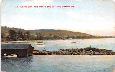 Lake Champlain St Albans Bay, New York Postcard