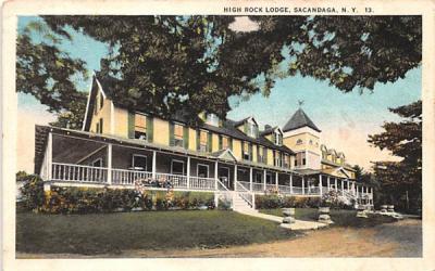 High Rock Lodge Sacandaga, New York Postcard
