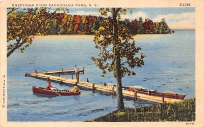 Greetings from Sacandaga Park, New York Postcard