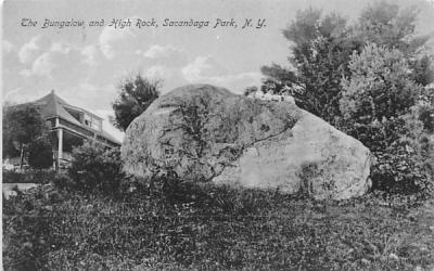 The Bungalow and High Rock Sacandaga Park, New York Postcard