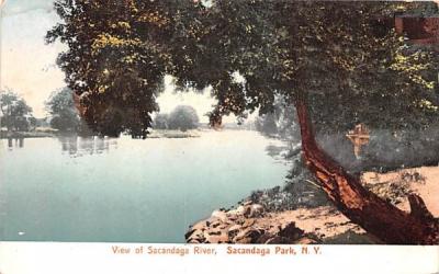 Sacandaga River Sacandaga Park, New York Postcard