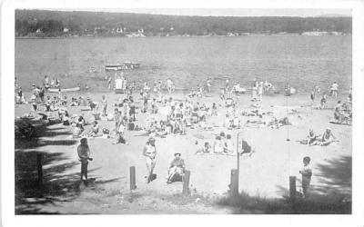 Sacandaga Park Beach New York Postcard