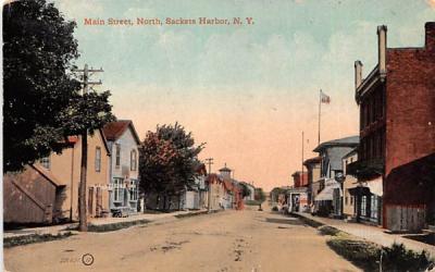 Main Street Sackets Harbor, New York Postcard