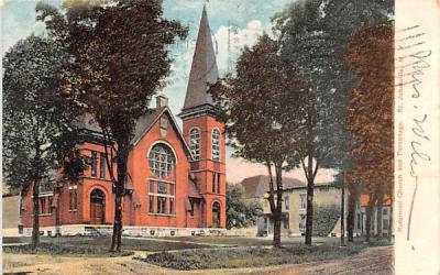 Reformed Church & Parsonage St Johnsville, New York Postcard