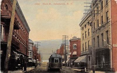 Main Street Salamanca, New York Postcard