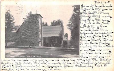 St Paul's Episcopal Church Salem, New York Postcard