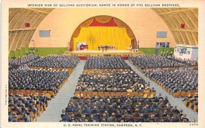 Sullivan Auditorium Sampson, New York Postcard