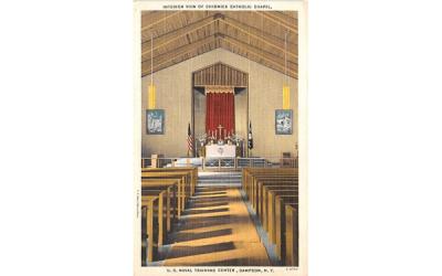 Chidwick Catholic Chapel Sampson, New York Postcard