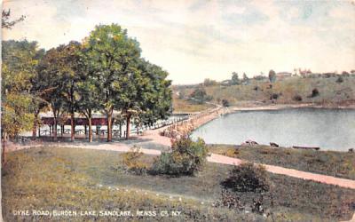 Dyke Road Sand Lake, New York Postcard