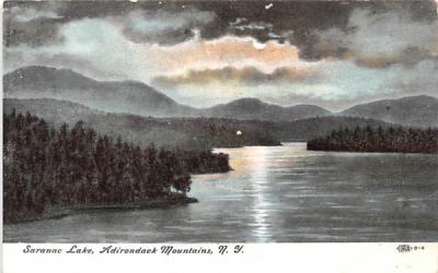 Adirondack Mountains Saranac Lake, New York Postcard