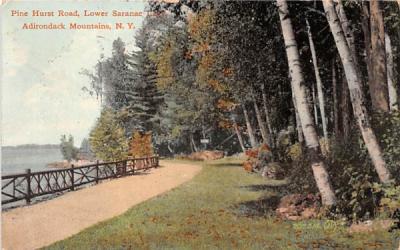 Pine Hurst Road Saranac Lake, New York Postcard