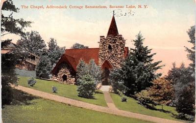 Chapel Saranac Lake, New York Postcard