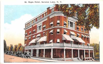 St Regis Hotel Saranac Lake, New York Postcard