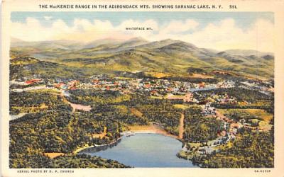 MacKenzie Range Saranac Lake, New York Postcard