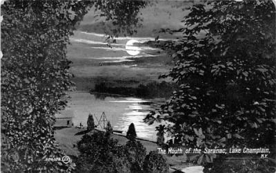 Mouth of the Saranac Saranac Lake, New York Postcard