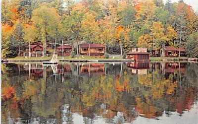 Harbor Hill Cottages Saranac Lake, New York Postcard