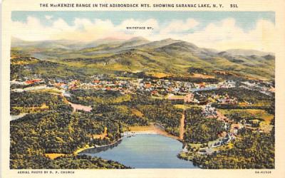 MacKenzie Range Saranac Lake, New York Postcard