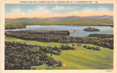 Saranac Inn Golf Course Saranac Lake, New York Postcard