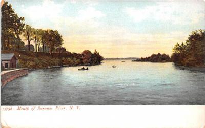 Mouth of Saranac River Saranac Lake, New York Postcard