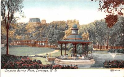 Congress Spring Park Saratoga, New York Postcard
