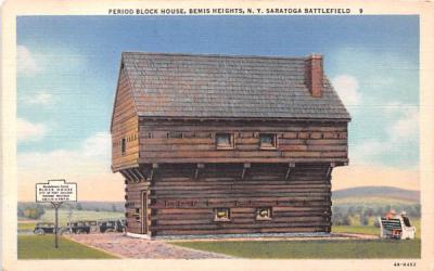 Period Block House Saratoga, New York Postcard