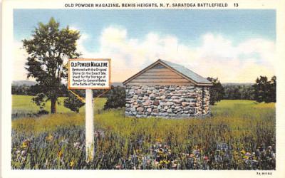 Old Powder Magazine Saratoga, New York Postcard
