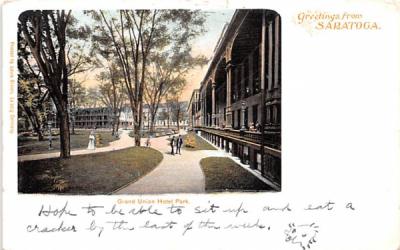 Grand Union Hotel Park Saratoga, New York Postcard