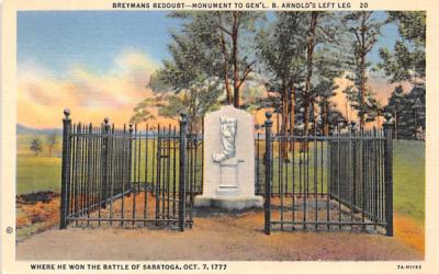 Breymns Redoubt Saratoga, New York Postcard