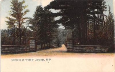 Driveway at Yaddo Saratoga, New York Postcard