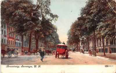 Broadway Saratoga, New York Postcard
