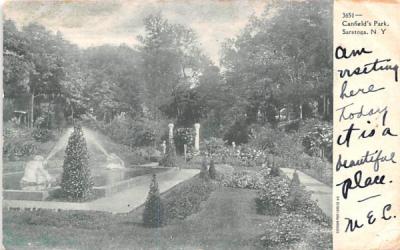 Canfield's Park Saratoga, New York Postcard