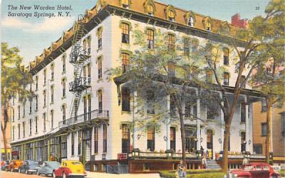 New Worden Hotel Saratoga Springs, New York Postcard