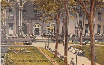 Grand Union Court Saratoga Springs, New York Postcard