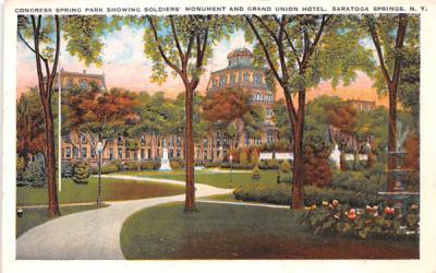 Congress Spring Park Saratoga Springs, New York Postcard